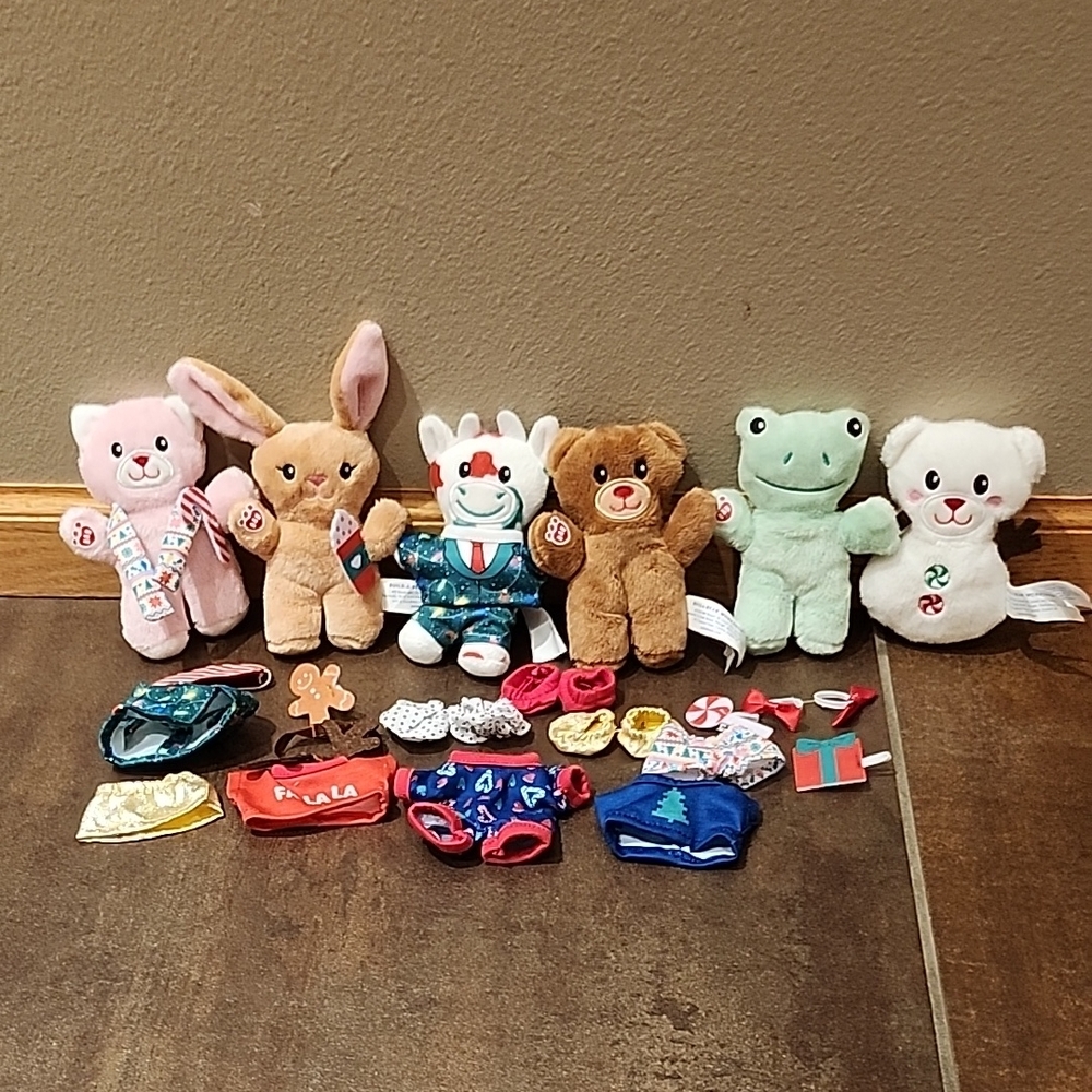 Plush Animal Toy Set with Accessories